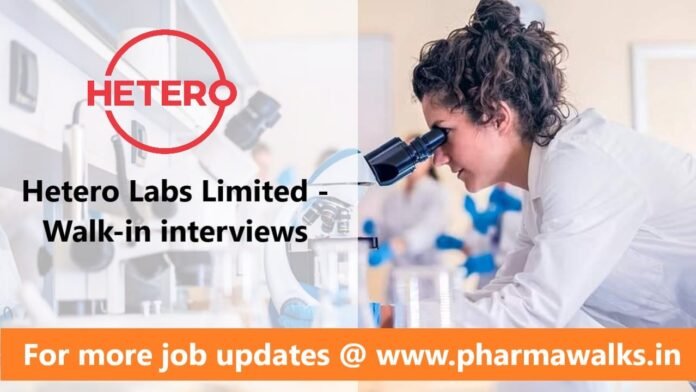 Hetero Labs Limited - Recruitment
