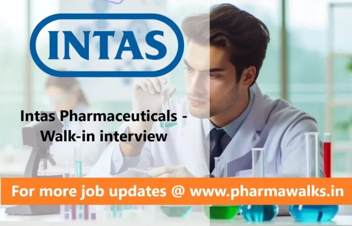 Intas Pharmaceuticals - Recruitment