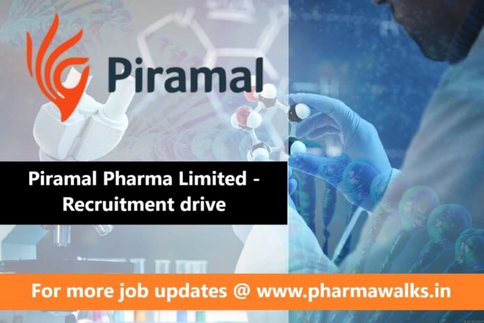 Piramal Pharma Limited - Recruitment