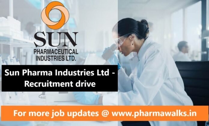Sun Pharma Industries Limited - Recruitment