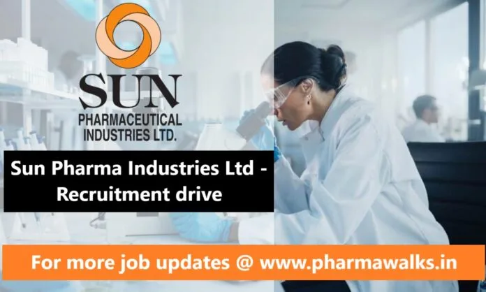 Sun Pharma Industries Limited - Recruitment