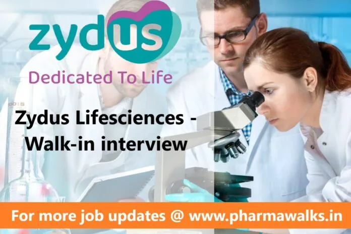 Zydus Lifesciences - Recruitment